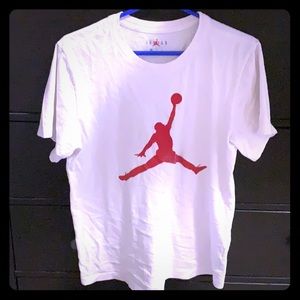 Air Jordan White Tee Size Small